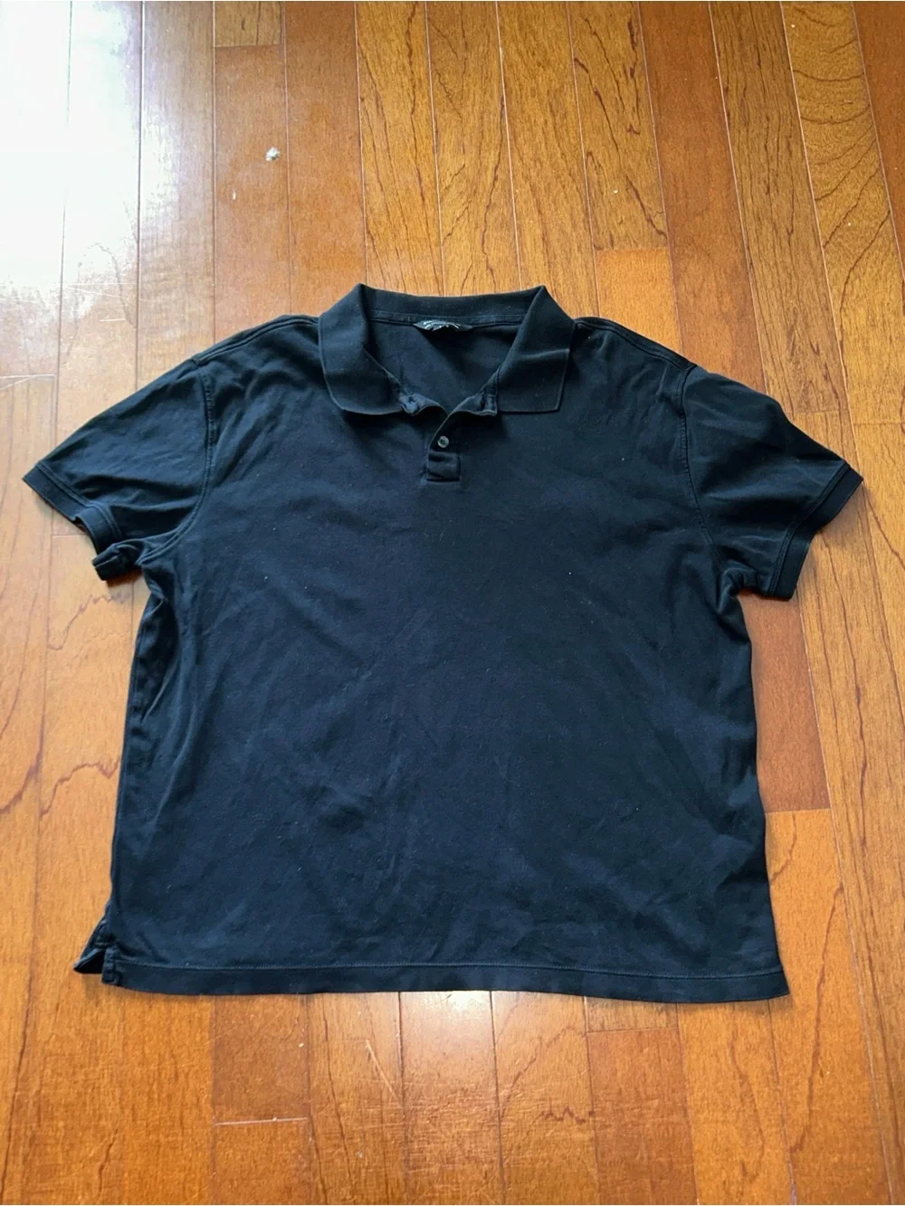 Banana Republic Luxe Touch Performance Polo Shirt Men’s L Black Cotton Golf